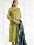 Ego Printed Unstiched Linen 3pc