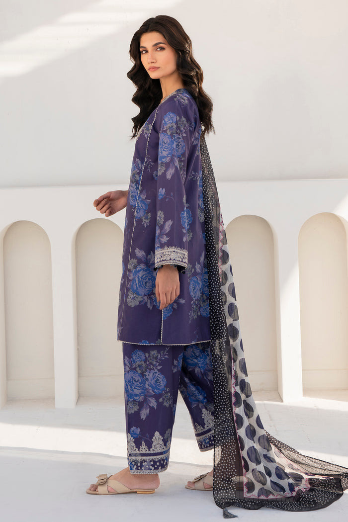 Jazmine Printed Embroidered Unstiched Khaddar 3pc (SL-3155)