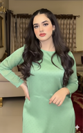 Luxury Sheesha Silk unstiched 2pc (Apple Green) SL-1968