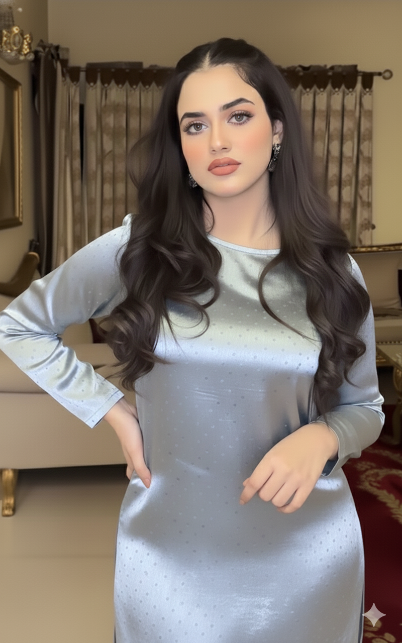 Luxury Sheesha Silk unstiched 2pc (Grey) SL-1959