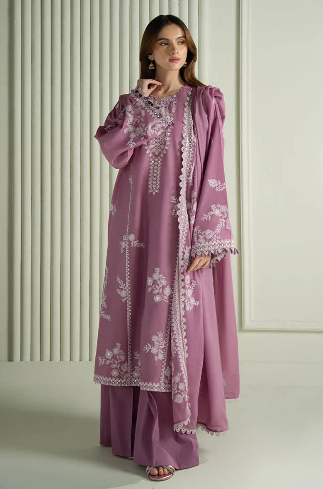 JAZMINE-EMBROIDERED DHANAK UNSTICHED 3pc SL-D98B