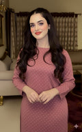 Luxury Sheesha Silk unstiched 2pc (Dusty Pink) SL-1962