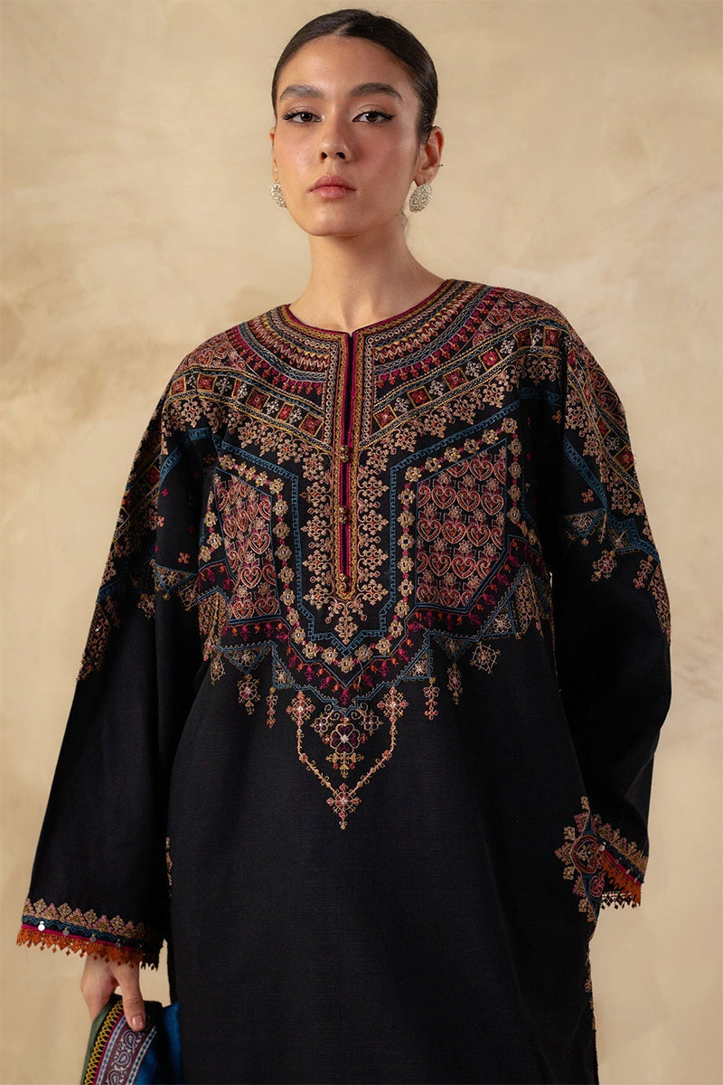 ZARA SHAHJAHAN EMBROIDERED LAWN 3pc (SL-1250)