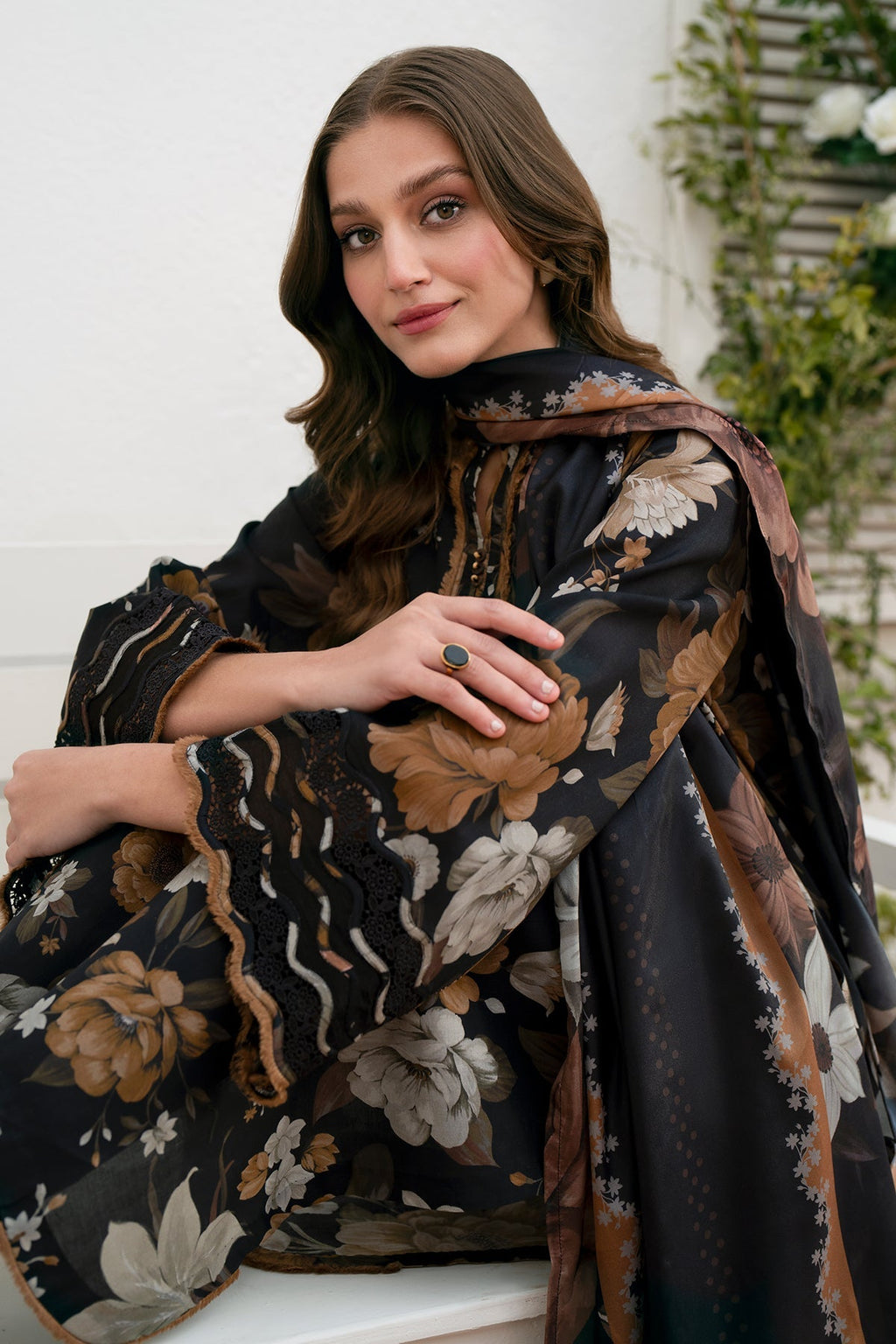 Baroque Printed Embroidered Unstiched Khaddar 3pc (SL-505)