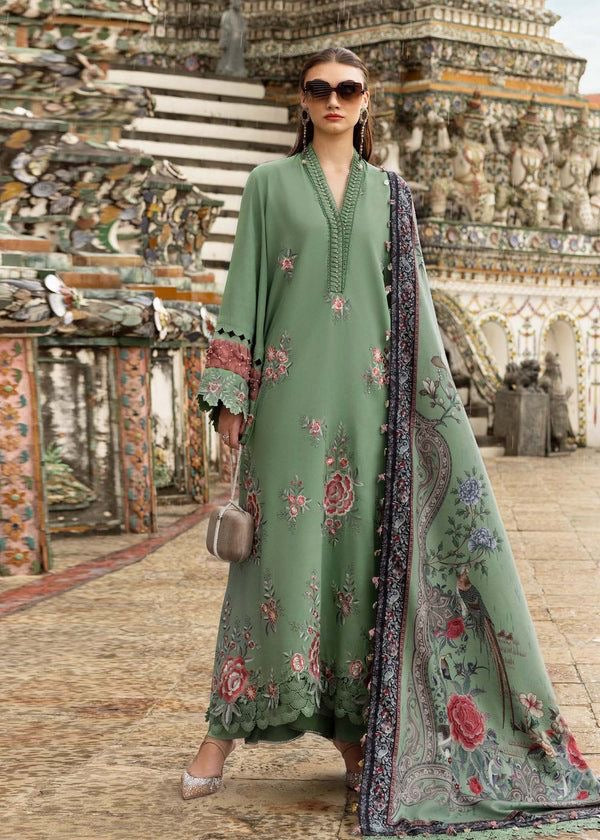 MARIA B HEAVY EMBROIDERED DHANAK UNSTICHED 3pc SL-1019