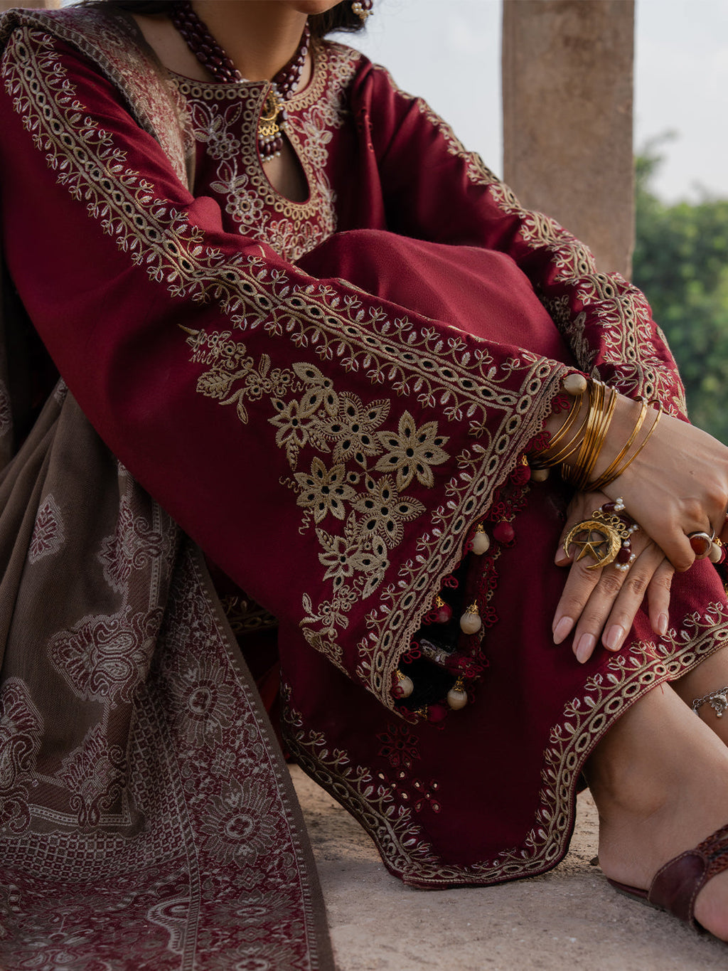 IZEL Dhanak Embroidered 3pc SL-355