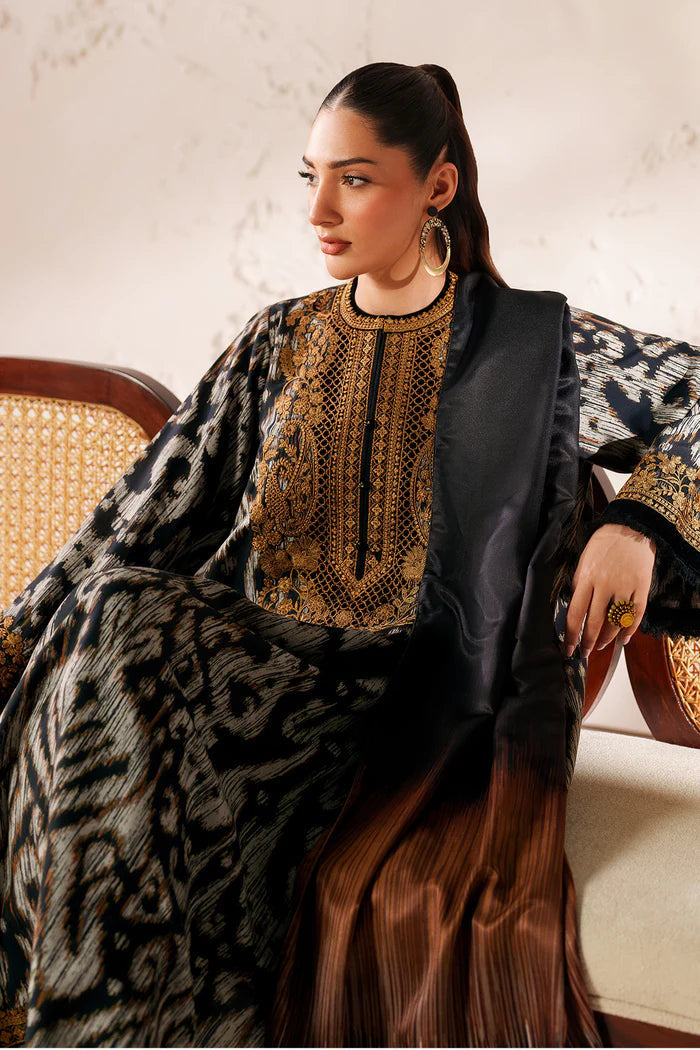 Baroque Printed Embroidered Unstiched 3pc (SL455)