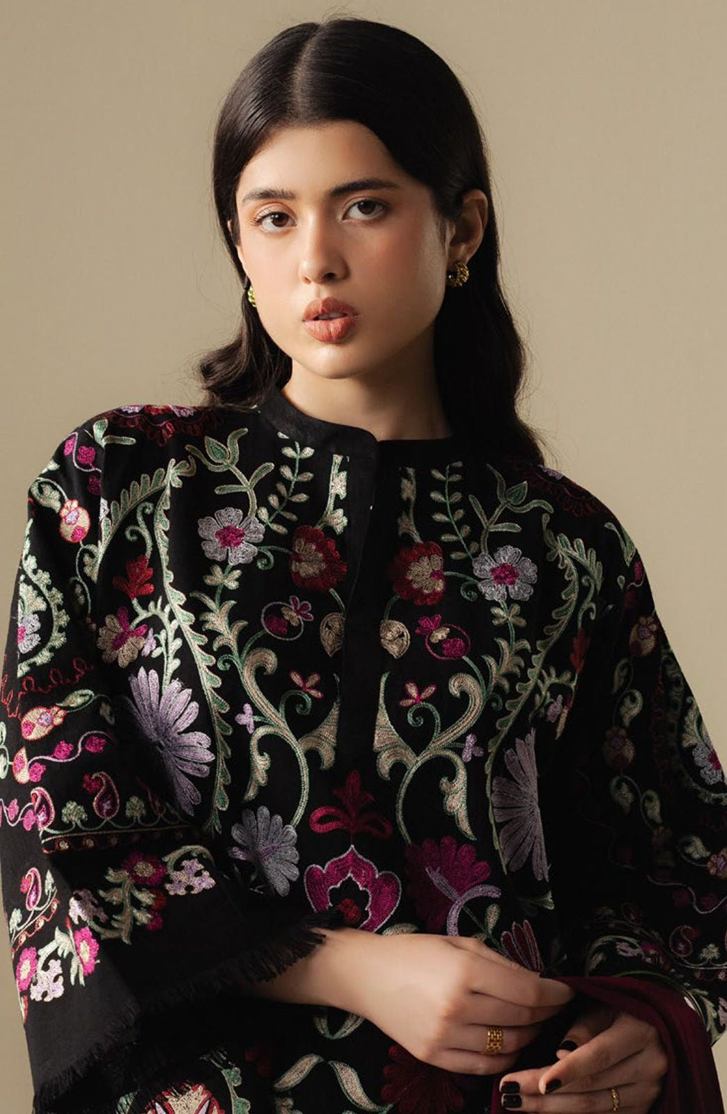 COCO BY ZS UNSTICHED DHANAK HEAVY EMBROIDERED 3pc