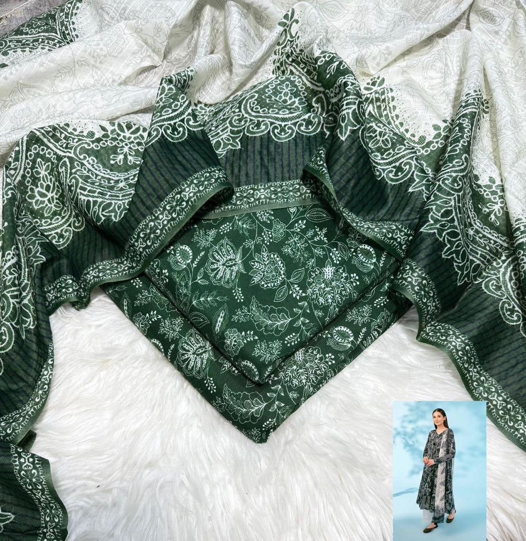 Nishat Linen Printed Unstiched 3pc
