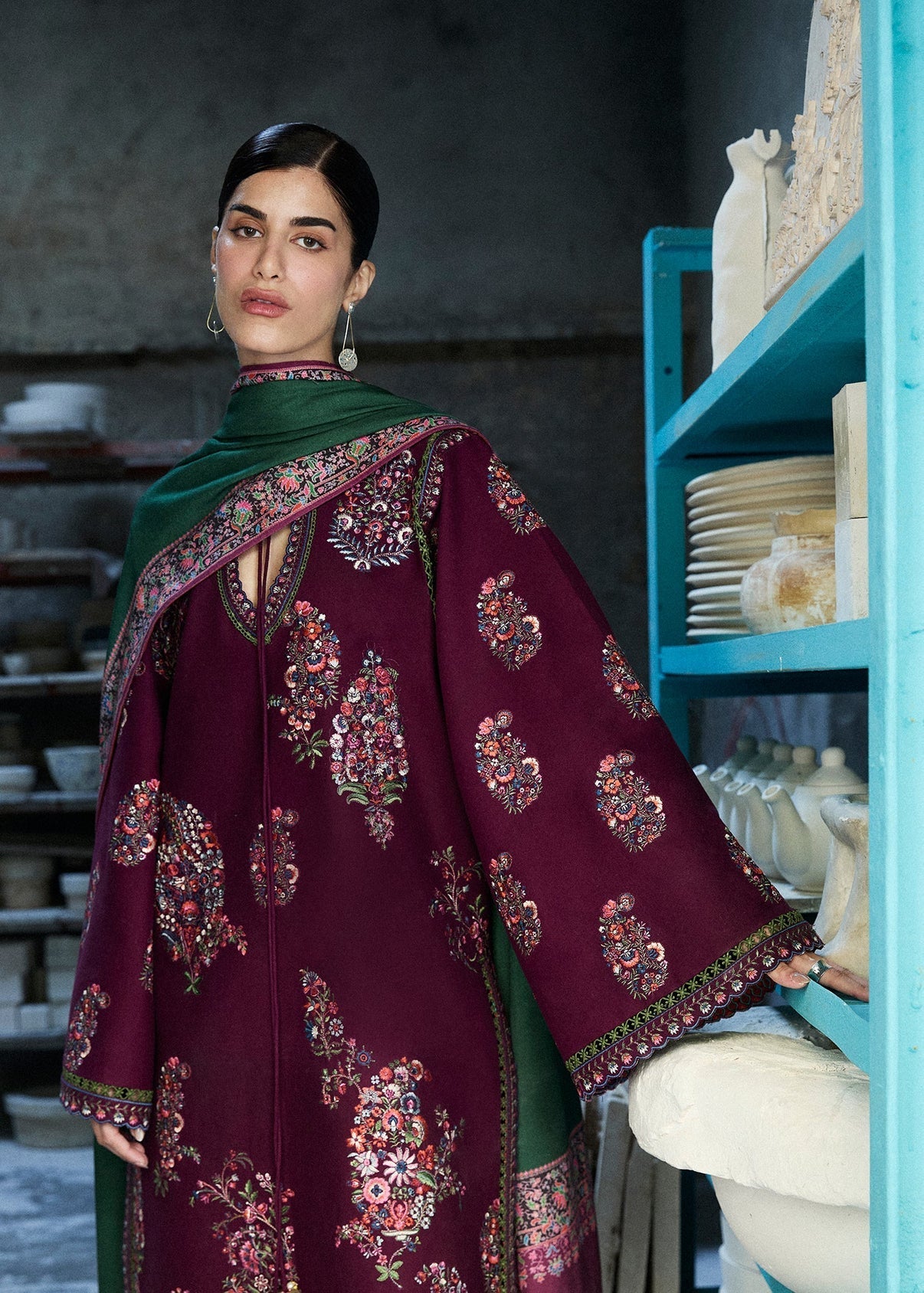 HUSSAIN REHAR-EMBROIDERED LAWN 3pc(SL-1230)