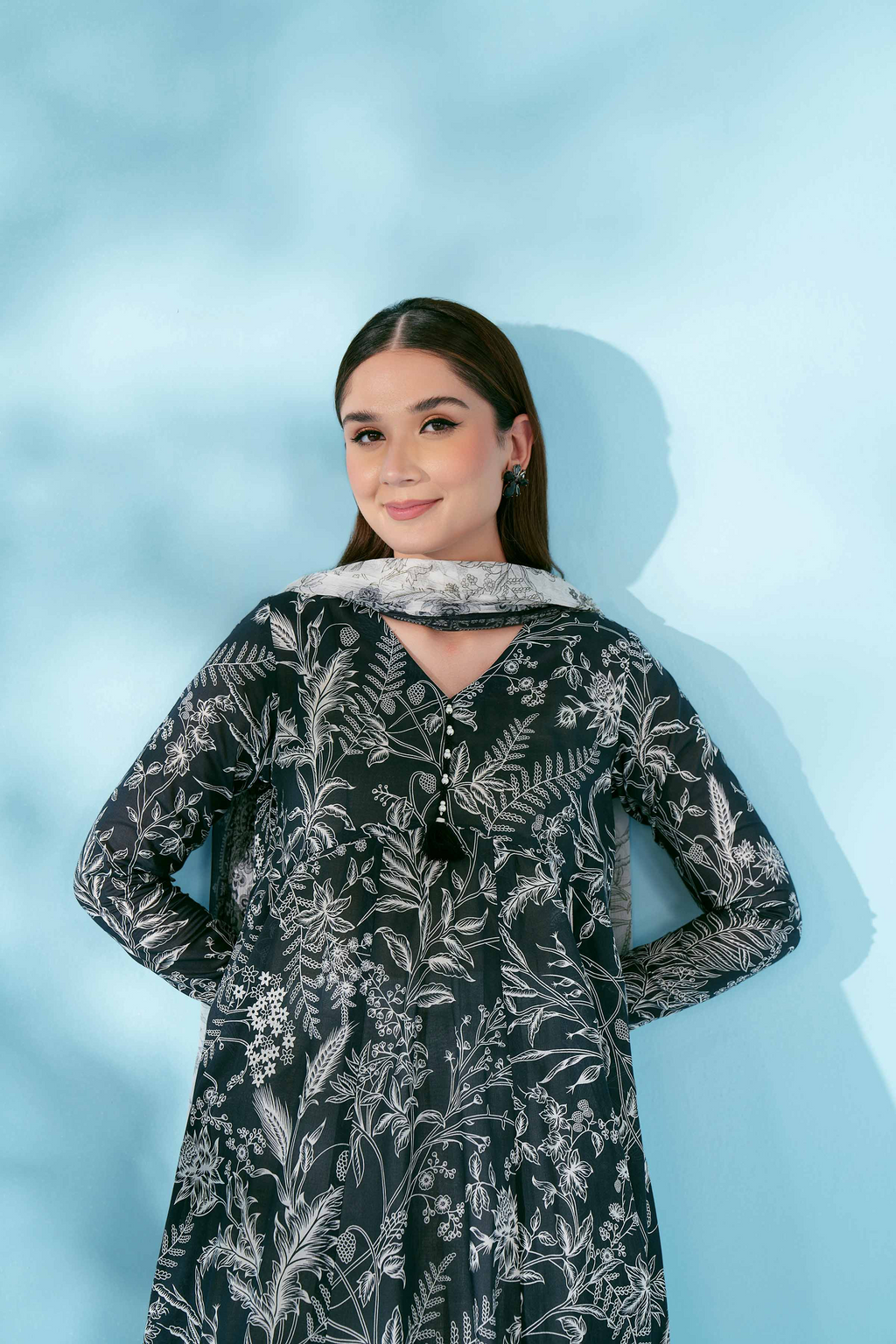 Nishat Linen Printed Unstiched 3pc