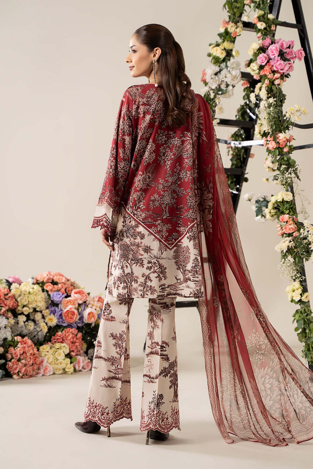 Maria b Swiss Lawn 3pc Printed (5689)