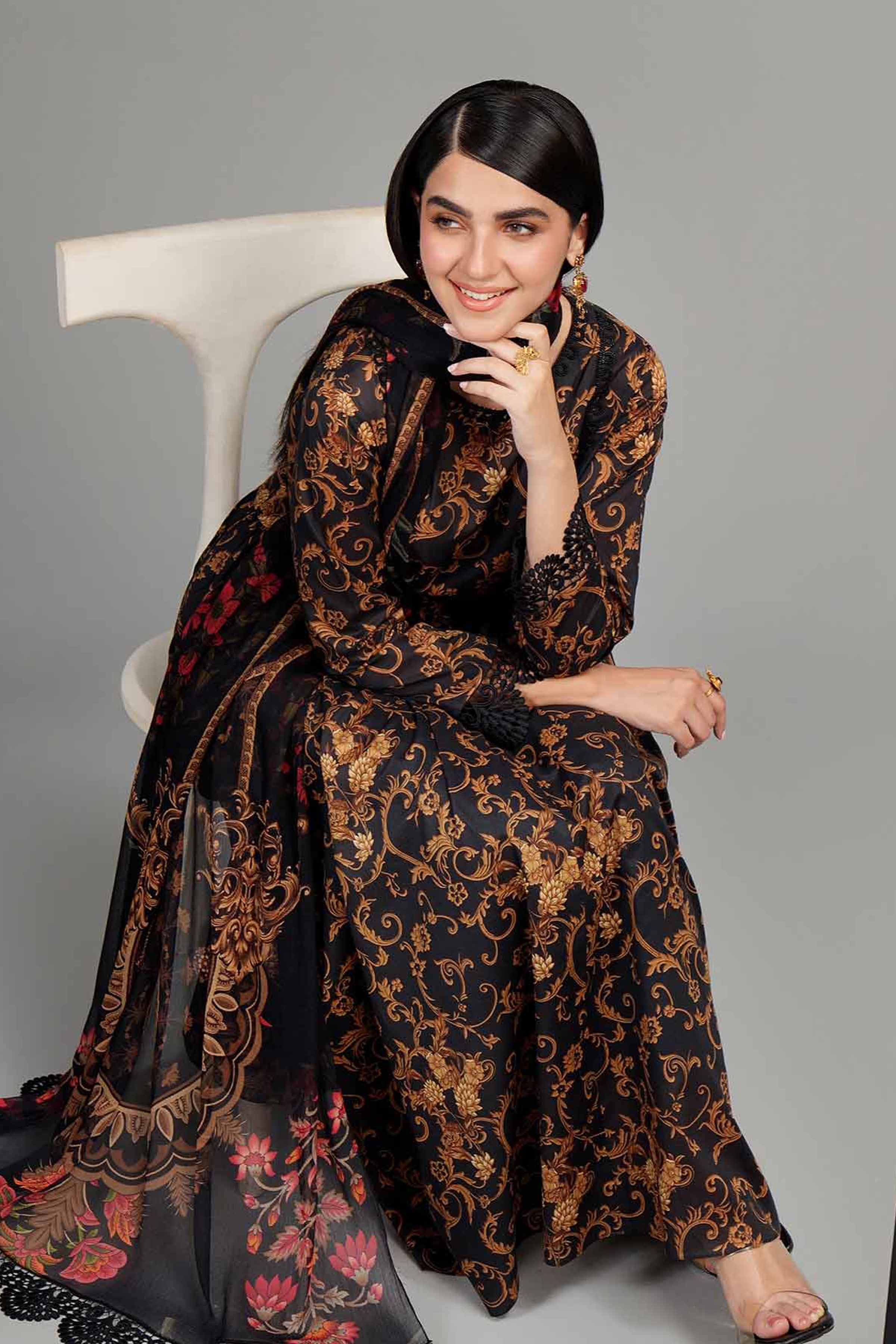 Ego Printed Linen Unstiched 3pc