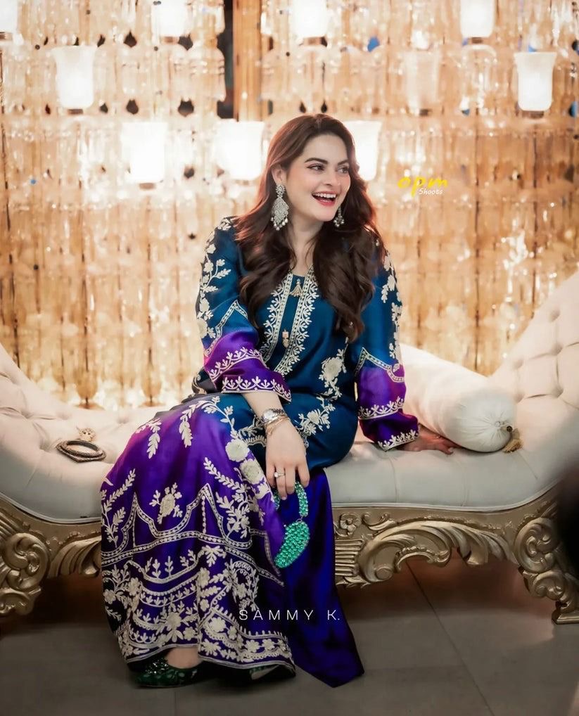 MINAL-ETHINIC EMBROIDERED LAWN UNSTICHED 3pc (SL-438)
