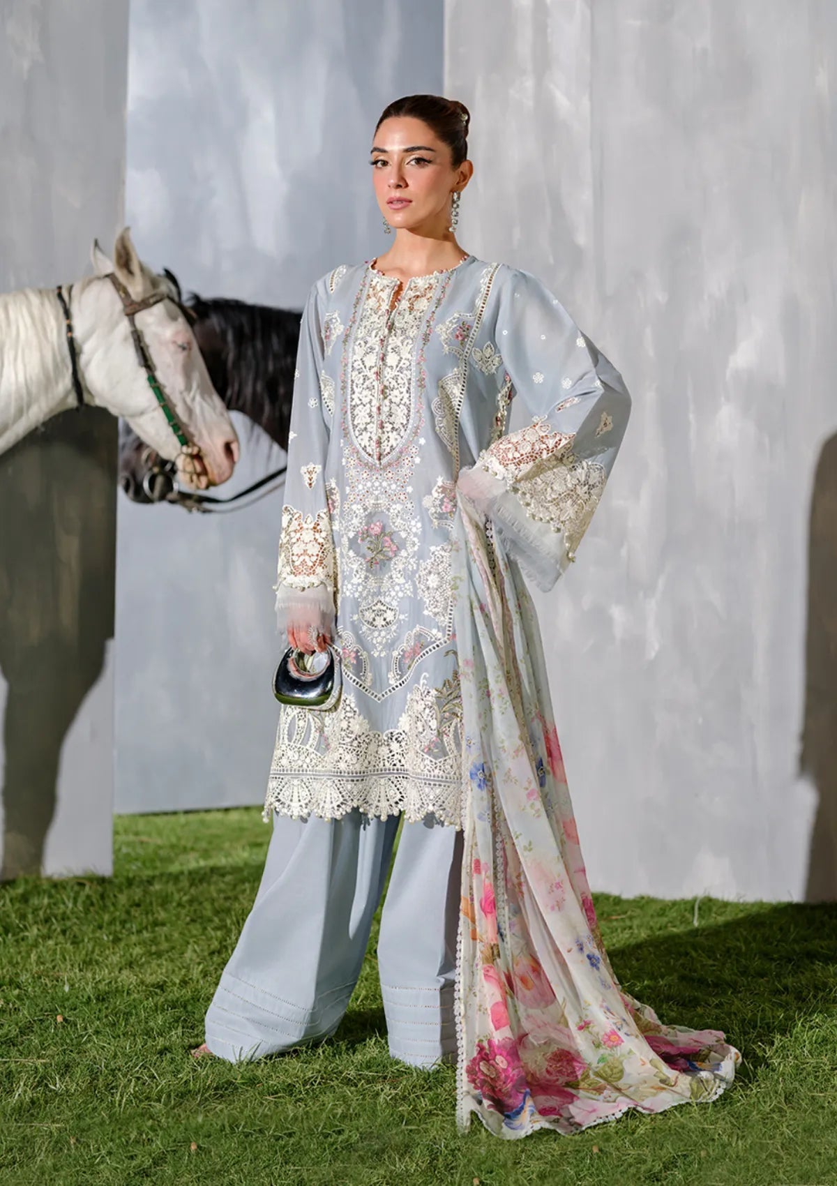 ELAF-HEAVY EMBROIDERED LAWN 3pc (SL-1655)