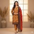 Bin Saeed Unstiched Linen Printed 3pc