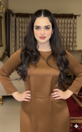 Luxury Sheesha Silk unstiched 2pc (Golden Brown) SL-1963