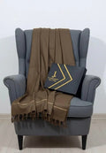 Men’s Premium Wool Shawl with Box (Brown) SL-542