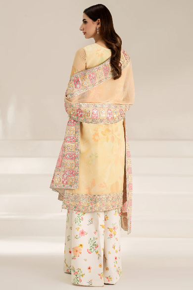 Floral Ray-PRINTED EMBROIDERED LAWN UNSTICHED 3PC(SL-452)