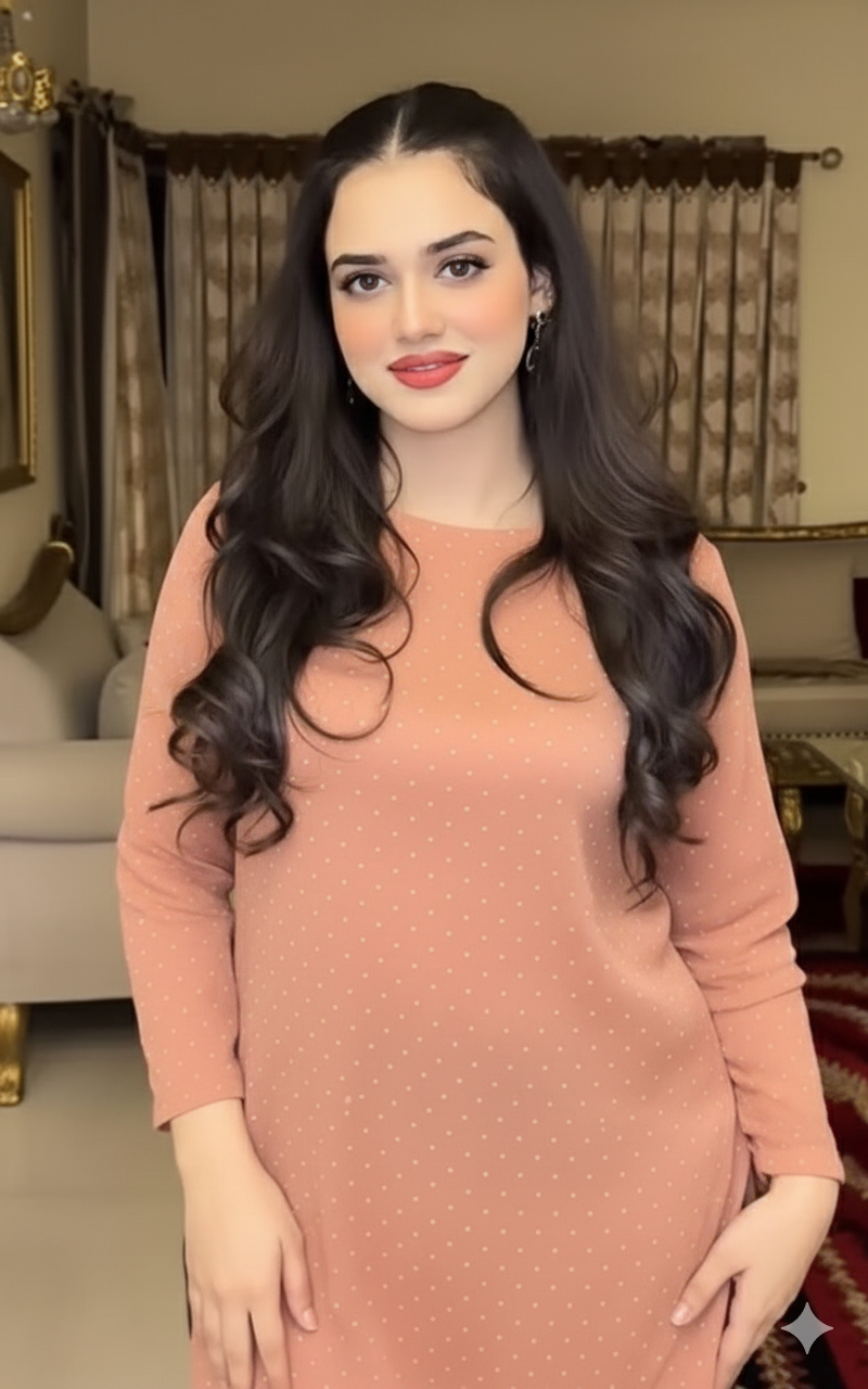 Luxury Sheesha Silk unstiched 2pc (peach) SL-1957