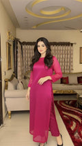 Luxury Sheesha Silk unstiched 2pc (Pink) SL-1961