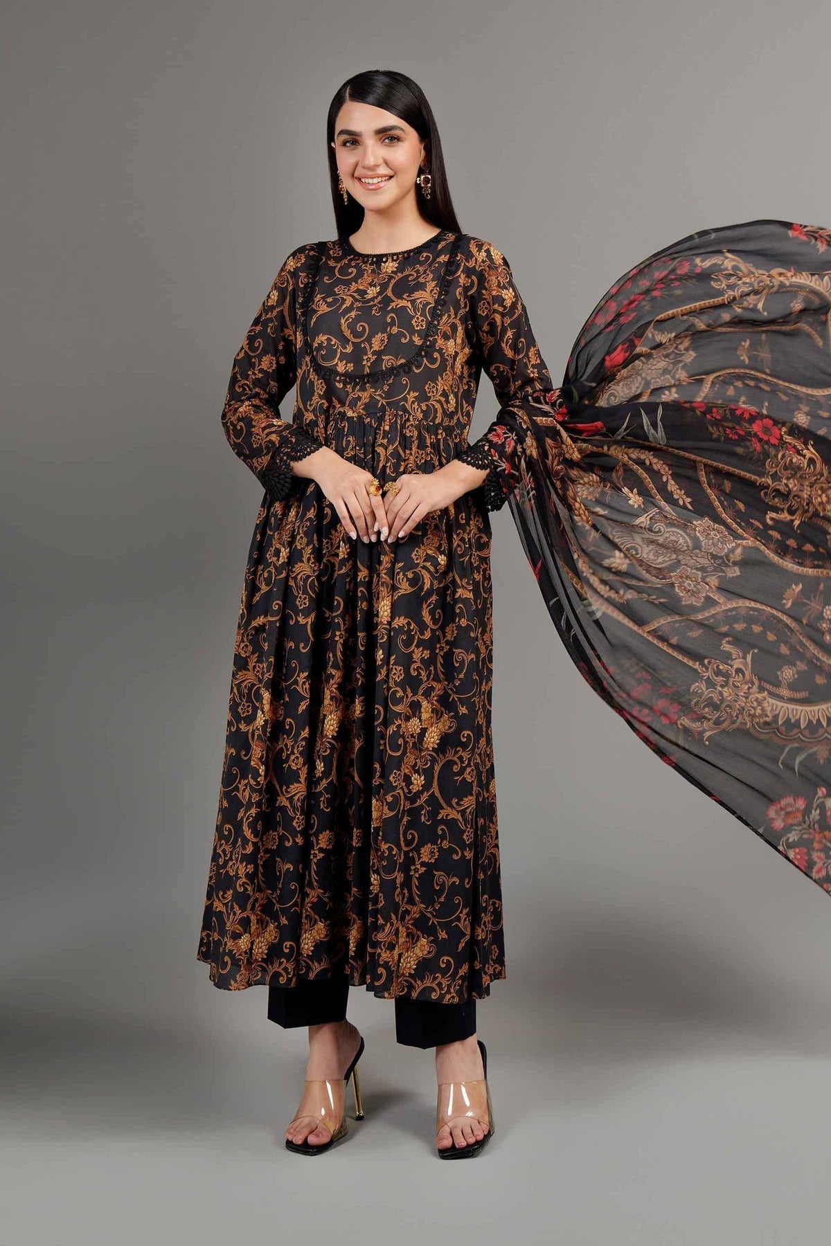 Ego Printed Linen Unstiched 3pc
