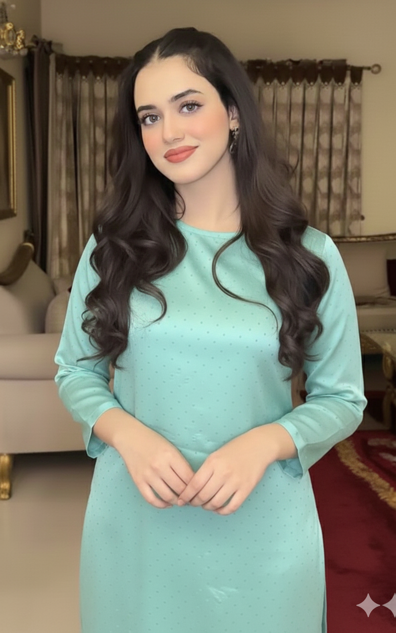 Luxury Sheesha Silk unstiched 2pc (Light Ferozy) SL-1965