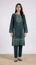 Zarysh-Embroidered Luxury Lawn Unstiched 2pc (ZT-826)