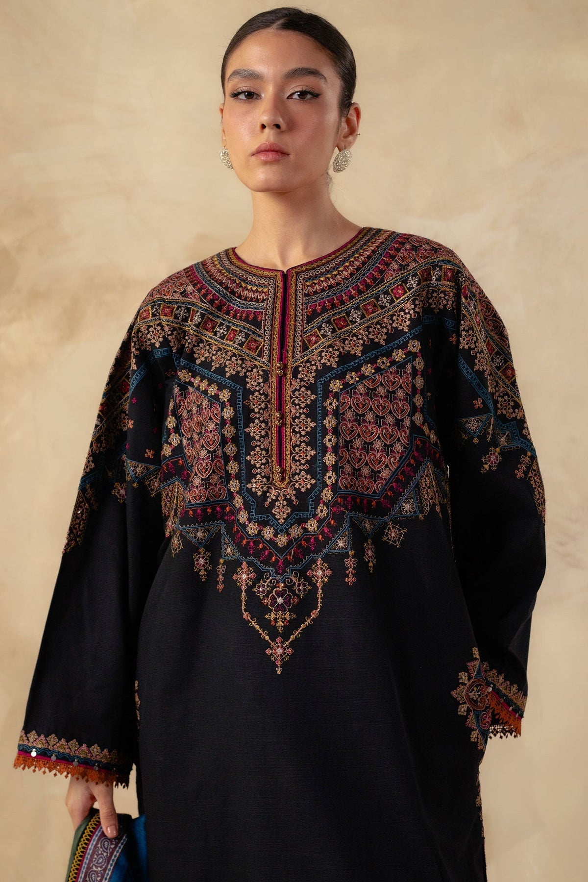 Zara Shah Jahan Embroidered Dhanak Unstiched 3pc SL-1031