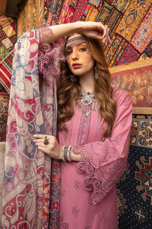 ADAN LIBAS-HEAVY EMBROIDERED LAWN UNSTICHED 3pc (SL-5118)
