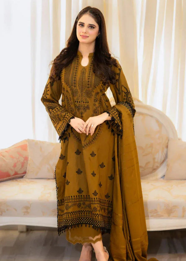 LIBAAS-HEAVY EMBROIDERED LAWN 3pc (SL-1247)