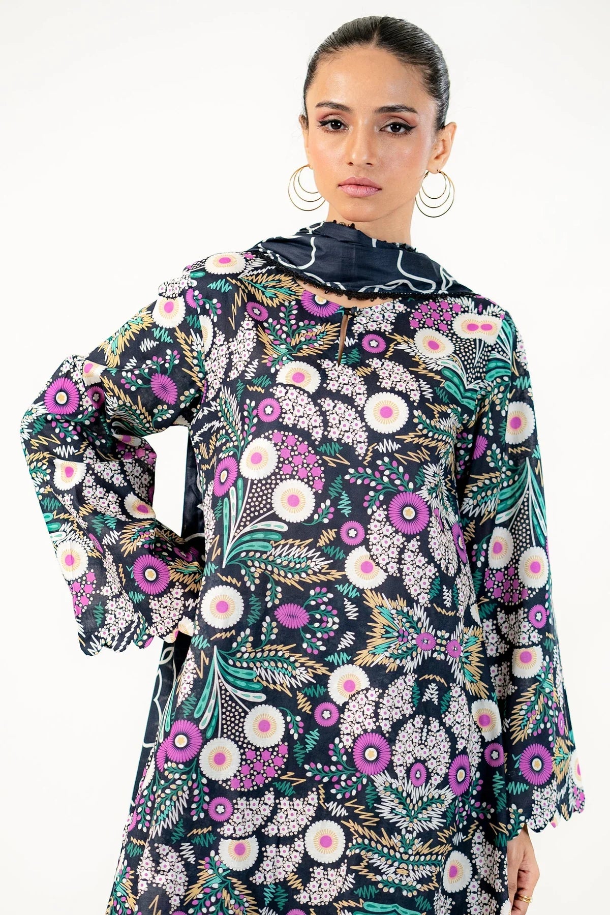 Ego Printed Linen Unstiched 3pc