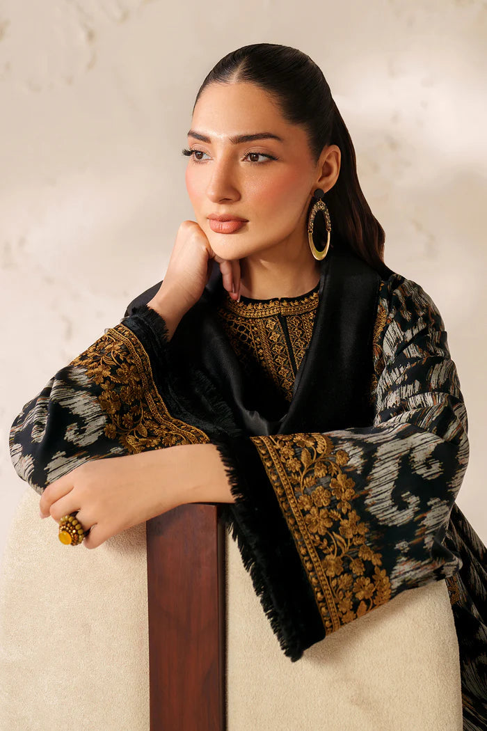 Baroque Printed Embroidered Unstiched 3pc (SL455)