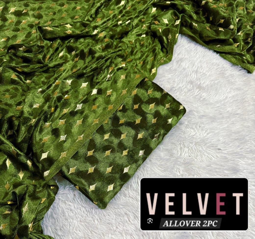 Fancy velvet 2pc (green)