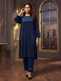 Lurex Velvet 2pc (Navy Blue)