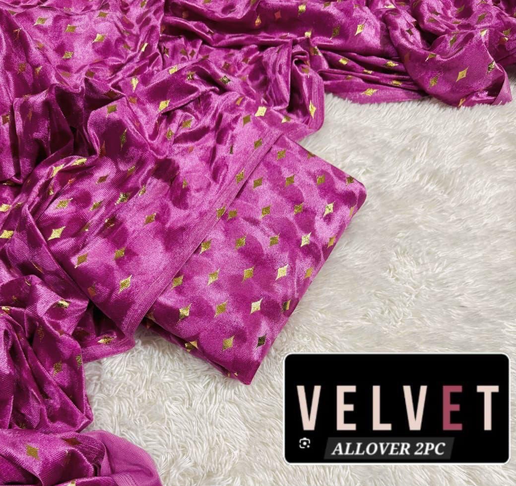 Fancy Velvet 2pc (Arshi pink)