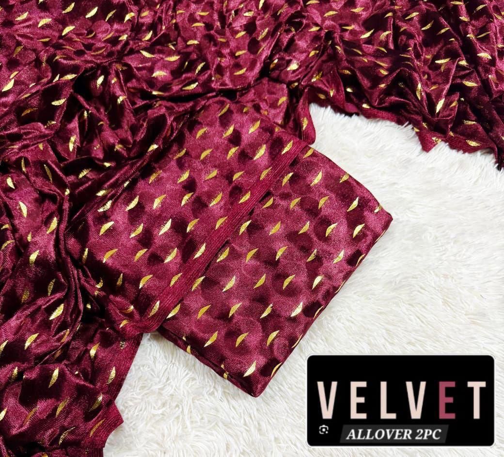 Fancy Velvet 2pc (Red)